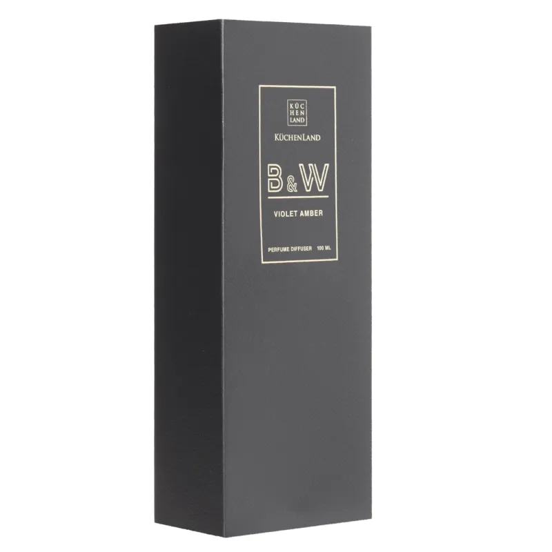 Хош иісті диффузор, 100 мл, кристалдары бар, Violet Amber, B&W, image-1
