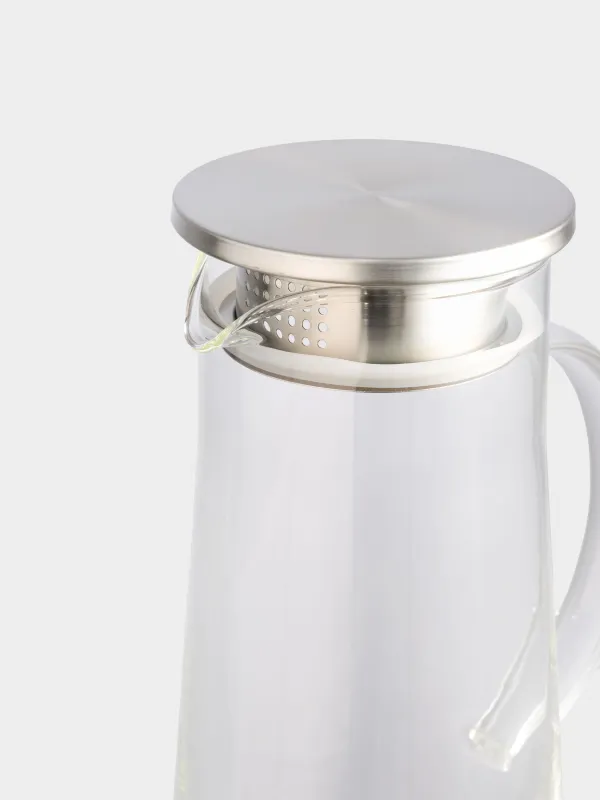 Құмыра, 1,3 л, сүзгі қақпағы, пайдаланылған Шыны / Болат, Пирамида, image-3