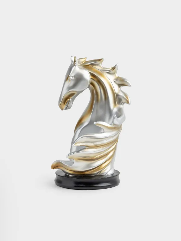 Бөтелке тұғыры, 14х25 см, полирезин, алтын-қара, Жылқы, Horse color, image-2
