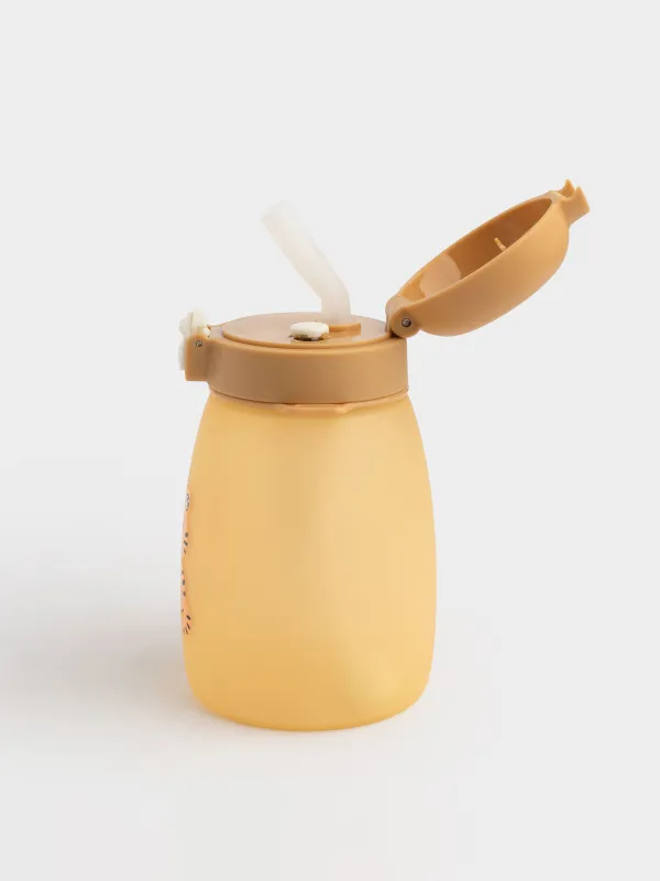 Бутылка-поильник, 460 мл, с ремешком, Тигр, Kiddy, image-2