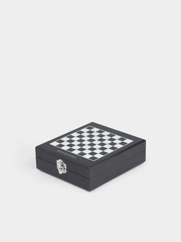 Сомелье жиынтығы, 4 зат, қорапта, болат / пластик / ағаш, қара, шахмат, бар, image-8