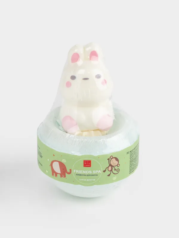 Бомбочка для ванны, 130 гр, с игрушкой, в ассортименте, Тутти-фрутти, Зоопарк, Friends spa, image-2