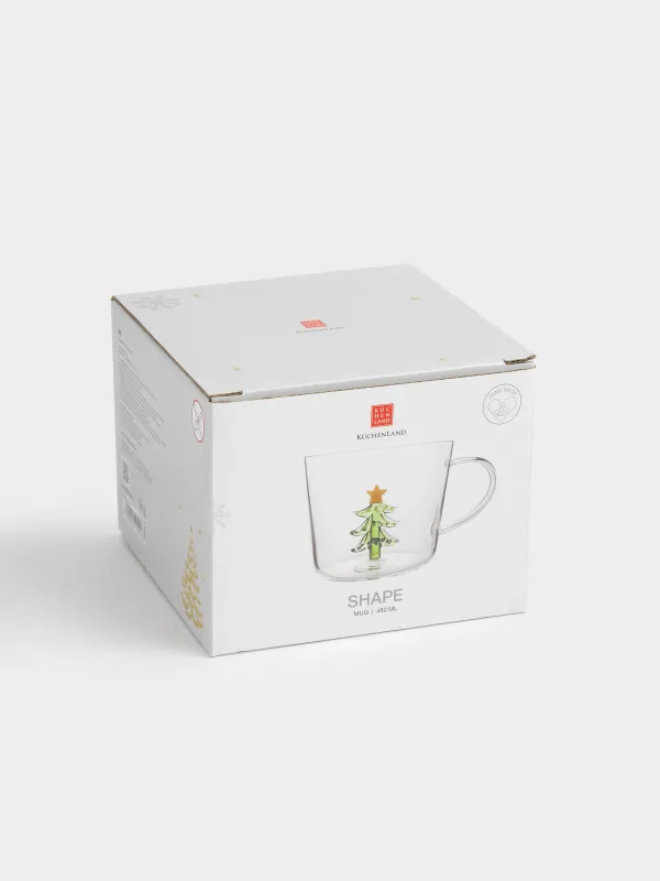 Кружка, 480 мл, Елка со звездой, Shape, image-4
