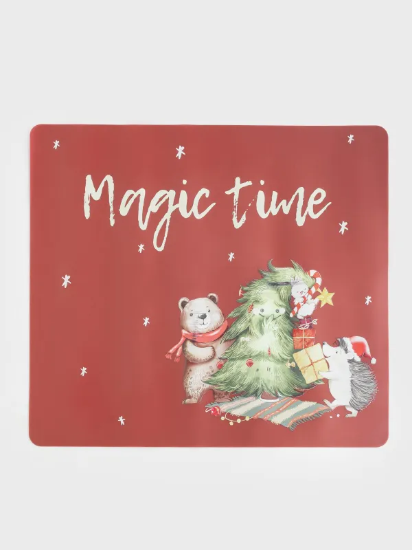 Набор для выпечки, 2 пр, лопатка/коврик, силикон/дерево, Время чудес, Friends forest, image-3