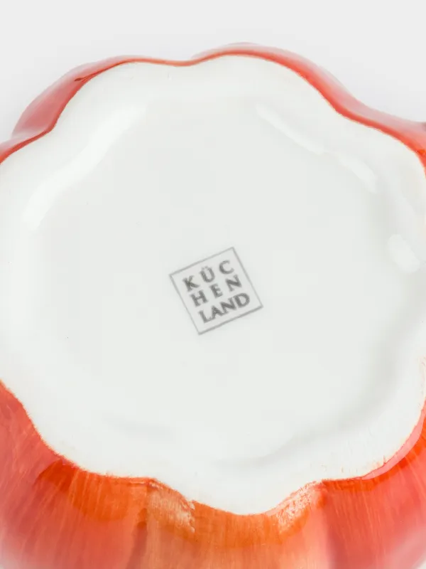 Саптыаяқ, 480 мл, керамика, қызғылт сары, Жапырағы бар асқабақ, Forest symphony, image-4