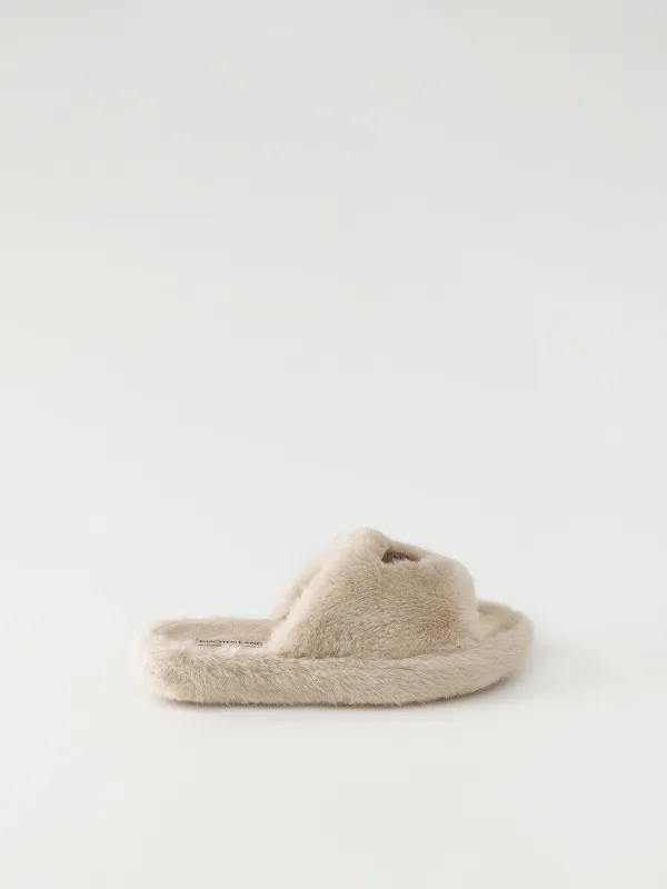 Әйелдер тәпішкелері, үйге арналған, өлшемі 36-37, жасанды жүн / күдері, сарғылт-қоңыр-қызғылт сары, Ара, Shaggy, image-0