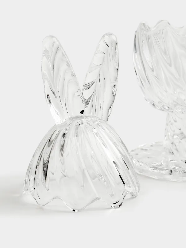 Кәмпит ыдысы, 8х22 см, 170 мл, аяқты, қақпағы бар, шыны Р, Қоянның құлағы, Camellia, image-3