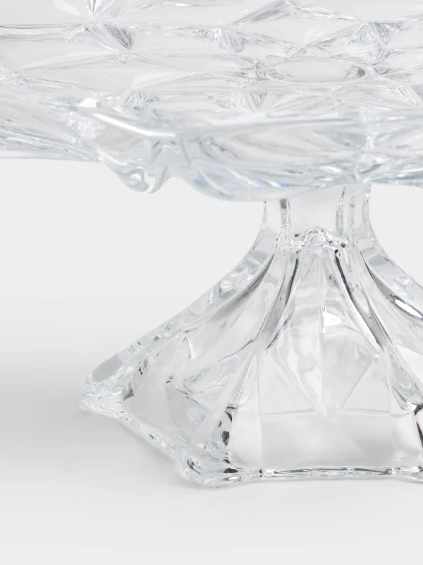 Аяқты ыдыс, 33х15 см, шыны Р, Rhomb, image-1