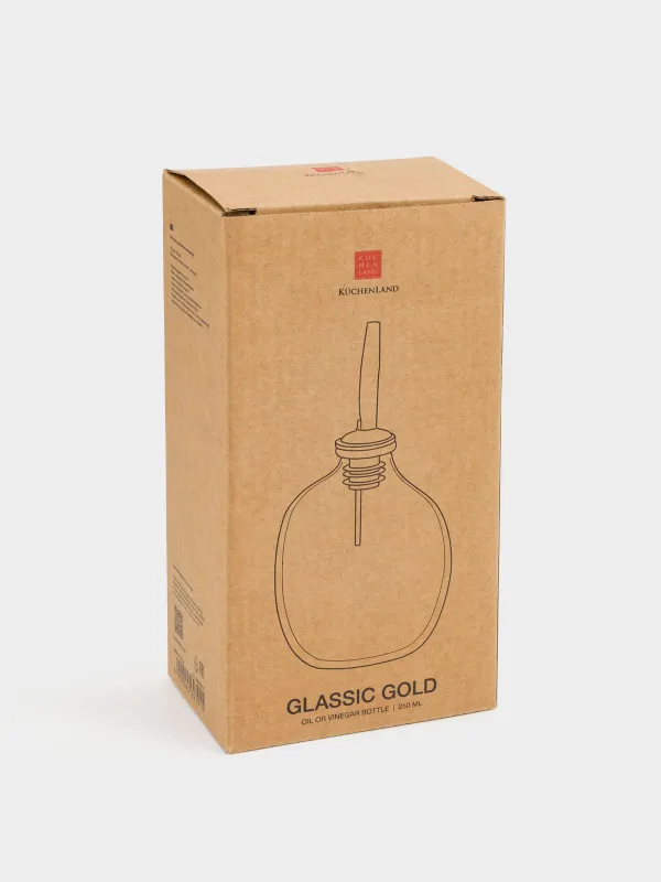 Бутылка для масла или уксуса, 250 мл, с дозатором, Classic gold, image-2