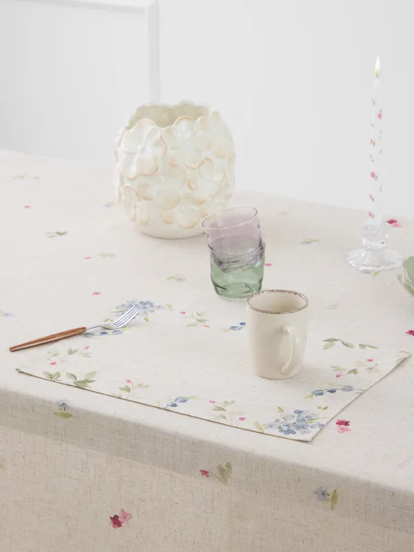 Салфетка под приборы, полиэстер/лен, Colorful flowers, image-1