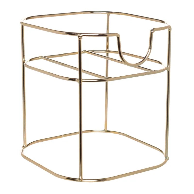 Сусын жинағы, 4 тұлға, 5 зат, стенд диспенсері, алтын, шыны/металл, Regale, image-2