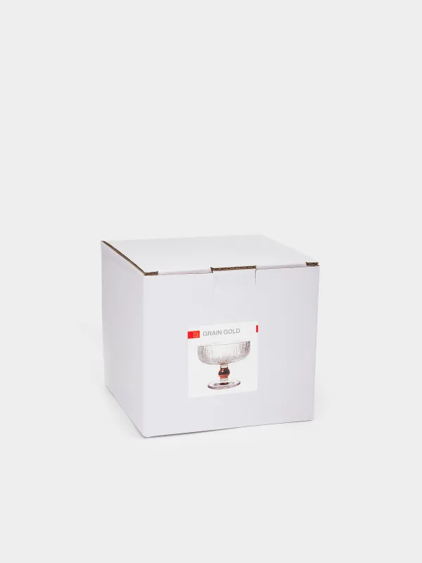 Креманка, 10 см, 280 мл, стекло Р, Grain gold, image-4