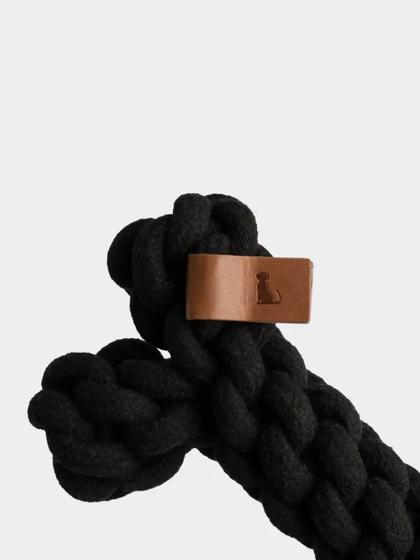 Игрушка для собак, 18 см, хлопок, черная, Кость, Big pet, image-1