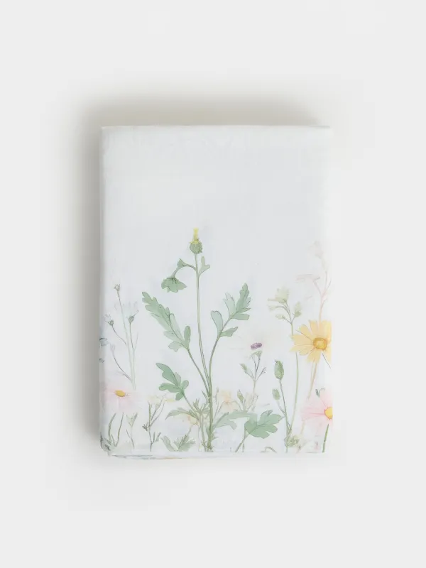 Скатерть, 160х160 см, из жаккарда, Полевые цветы, Petals serenity, image-9
