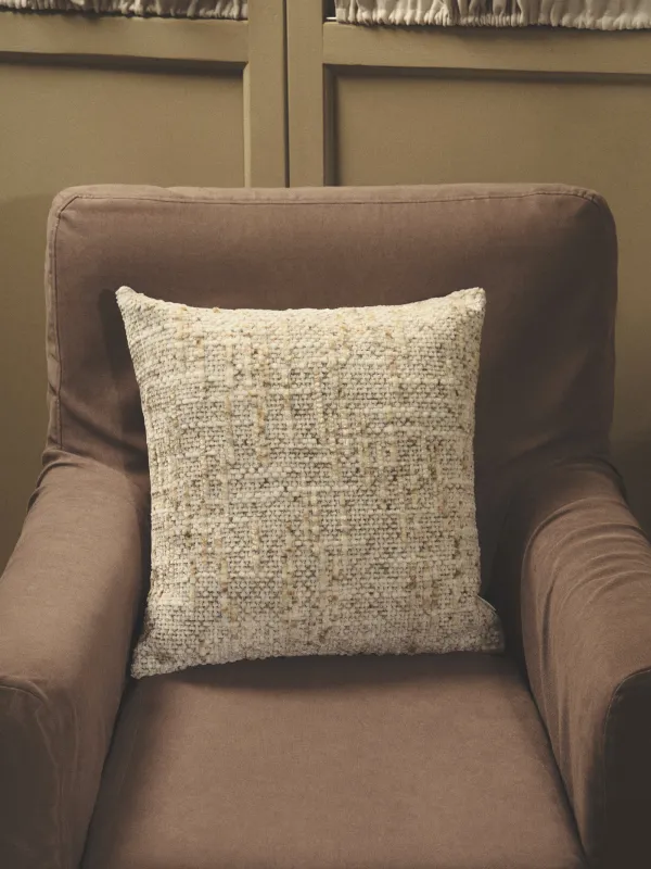 Подушка декоративная, 45х45 см, вельвет, бежевая, Nordkap, image-7