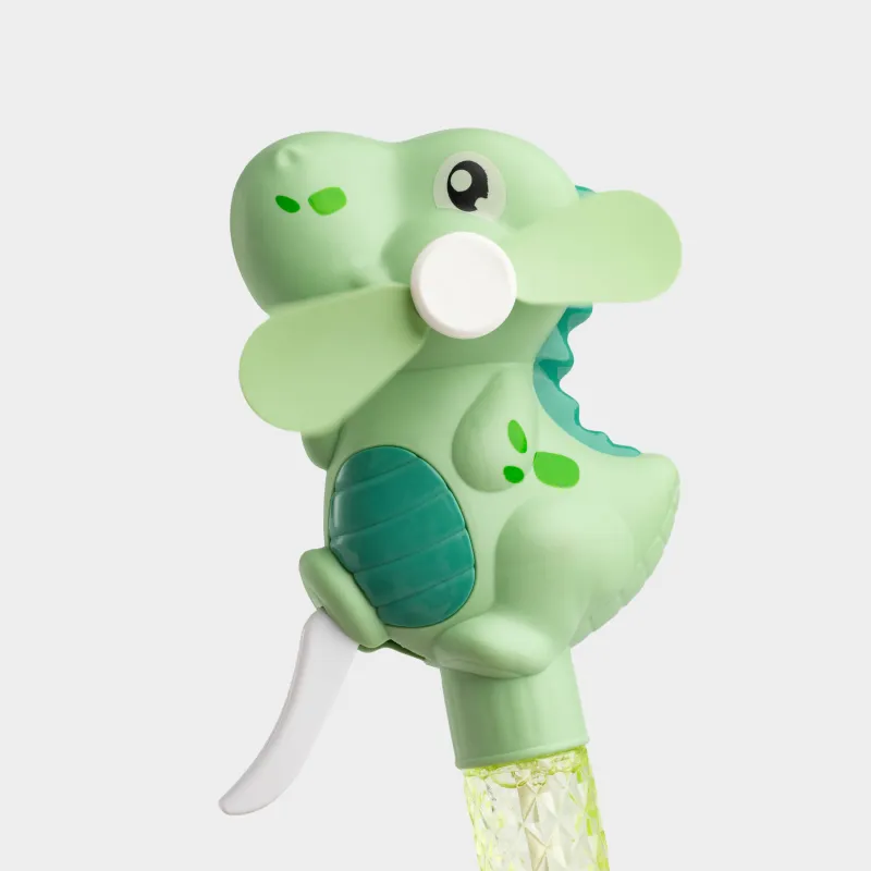 Сабын көпіршіктері, 22 см, 35 мл, желдеткіші бар, пластик, жасыл, Динозавр, Dino, image-4