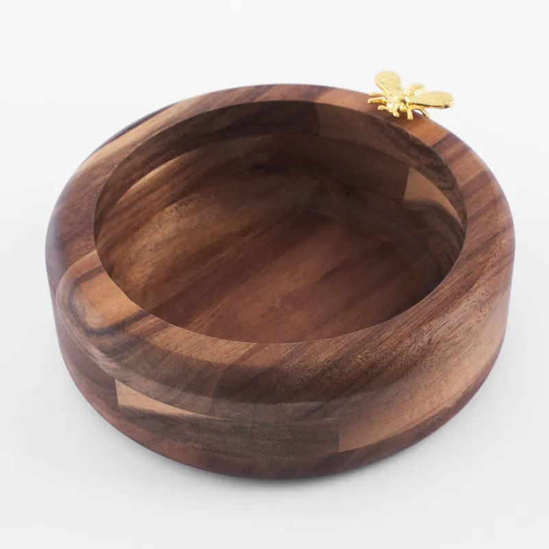 Сәндік тағам, 19 см, ағаш / металл, ара, бал, image-1