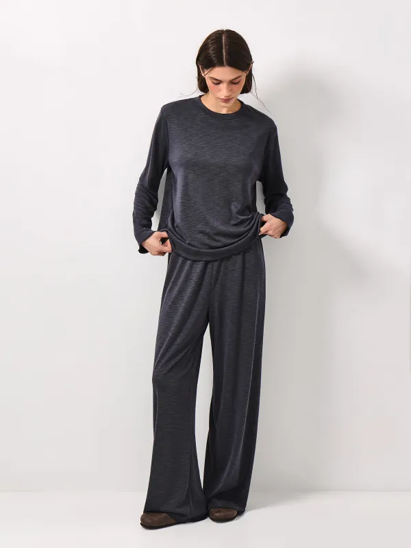 Лонгслив женский, темно-серый, Savina, image-1