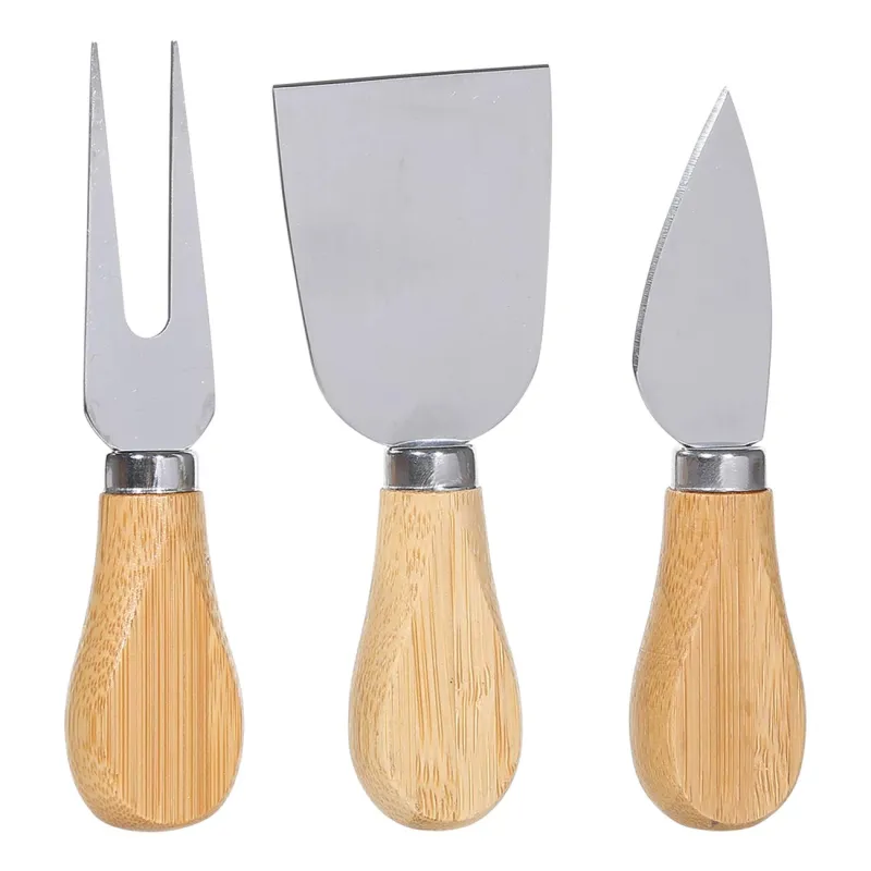 Набор для сыра, 4 пр, доска-подставка, сталь/бамбук, овальный, Cheese, image-2