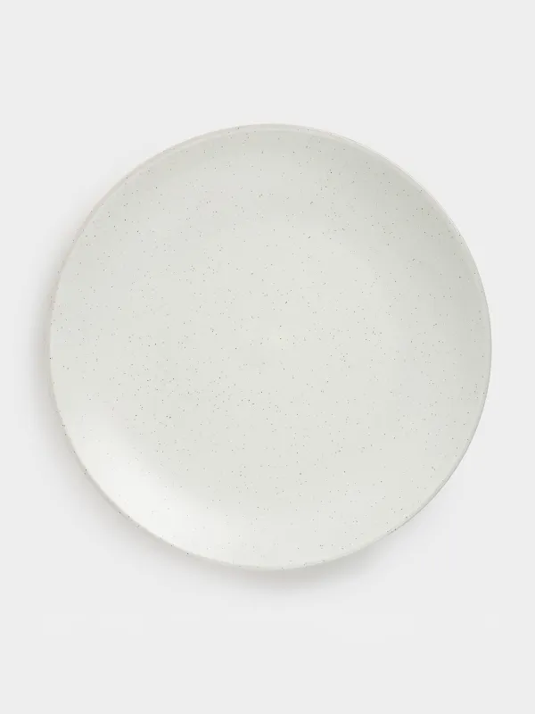 Тіскебасар тәрелкесі, 21 см, 2 дана, керамика, сүт түстес, дақты, Particle, image-2