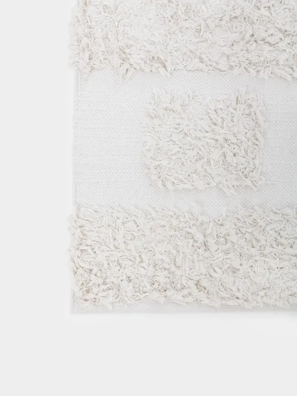 Кілем, 120х180 см, қадалармен, мақта, экру, Cage pattern, image-1