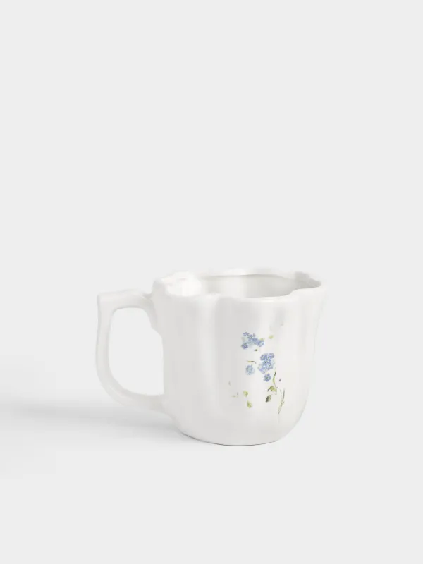 Саптыаяқ, 400 мл, керамика, ақ, Ботакөз, Crumple flower, image-0