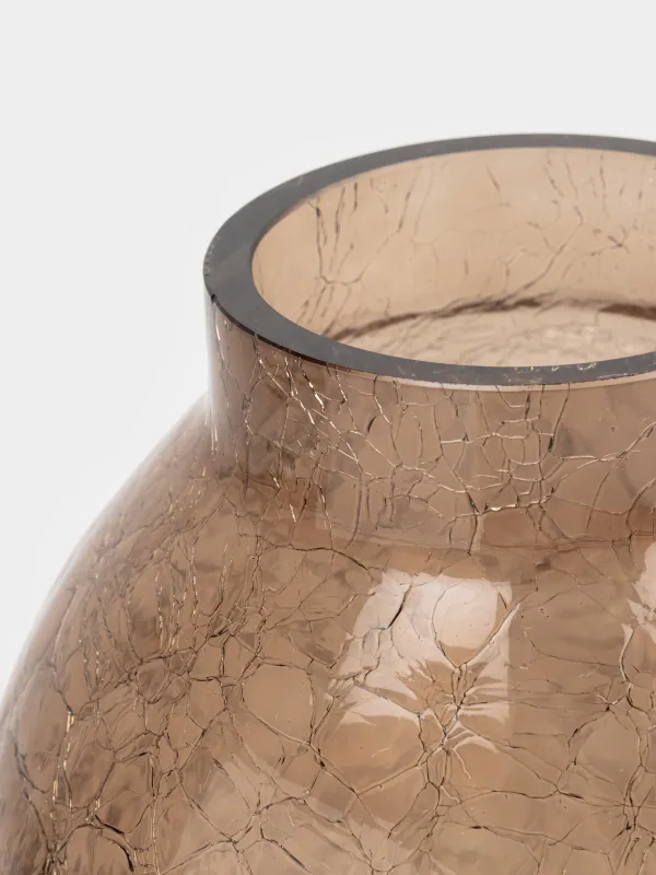 Ваза для цветов, 26 см, стекло, Ice color, image-3