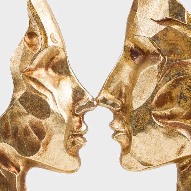 Статуэтка, 31 см, полирезин, золотистая, Поцелуй, Baise, image-4