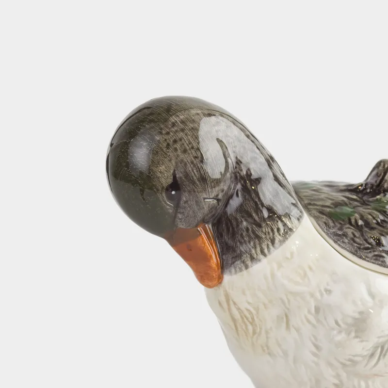 Сахарница, 11 см, 220 мл, с ложкой, керамика D, Утенок, Duck, image-3