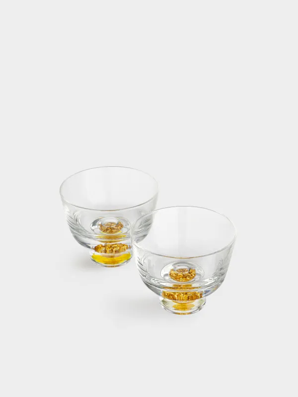 Араққа арналған десте, 100 мл, 2 дана, шыны, Кәріптас шар, Trefoil, image-4