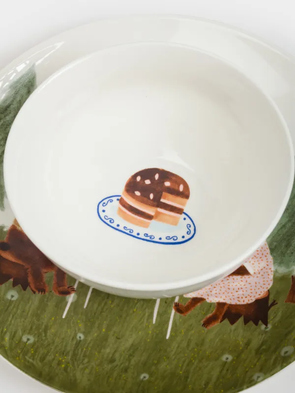 Ыдыс-аяқ жинағы, балаларға арналған, 1 адам, 3 зат, фарфор N, ақ, Шай ішу, Little pet, image-5