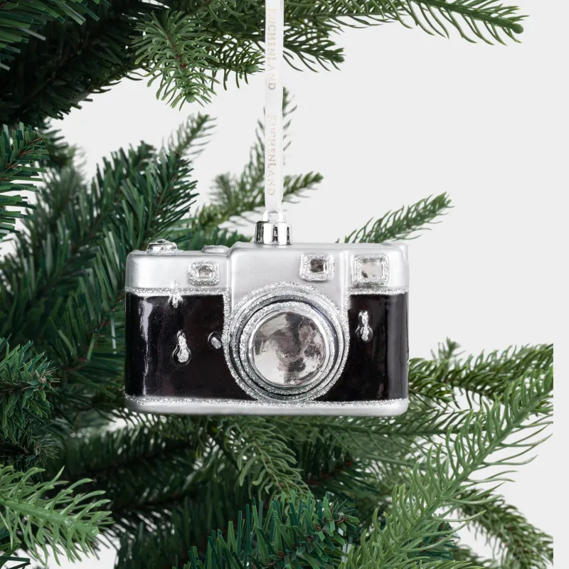 Шырша ойыншығы, 10 см, пластик, қызыл, Фотоаппарат, Figure christmas, image-2