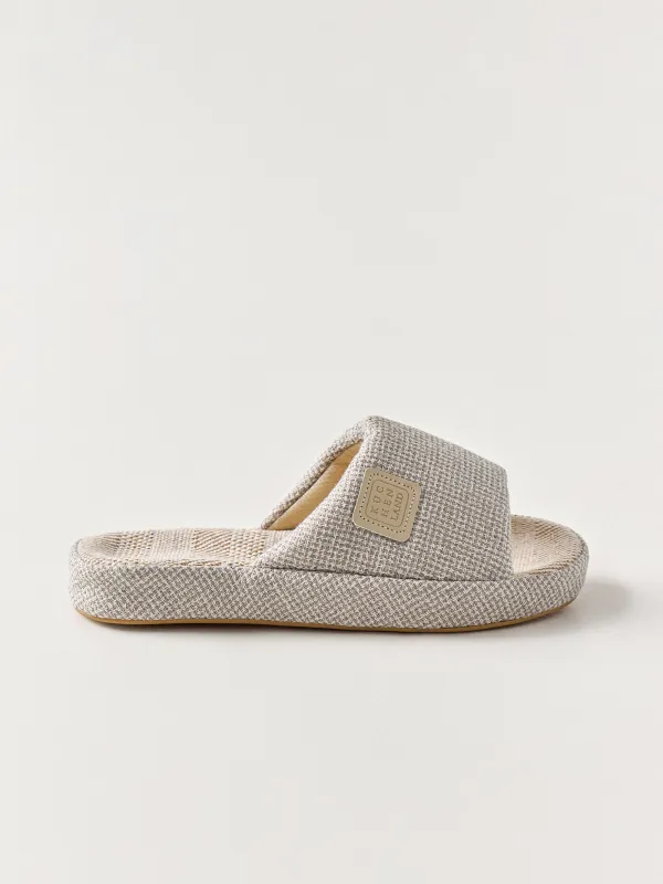 Әйелдер тәпішкелері, үйге арналған, өлшемі 36-37, полиэстер, ашық сұр, Serious, image-0