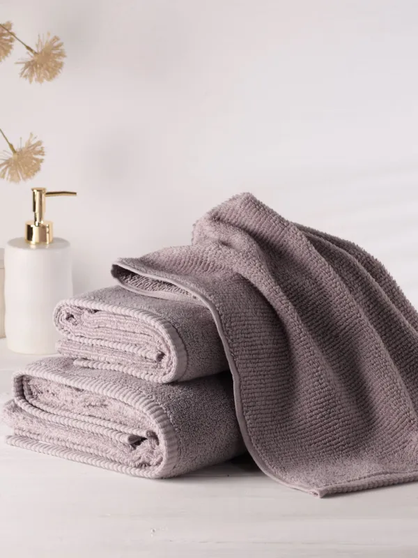 Полотенце, 50х90 см, хлопок, лиловое, Terry cotton, image-6