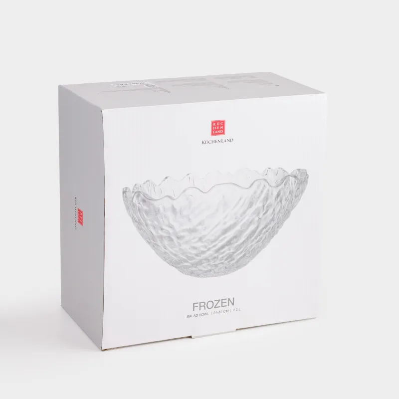 Салатник, 24х12 см, 2,2 л, стекло Р, Frozen, image-3