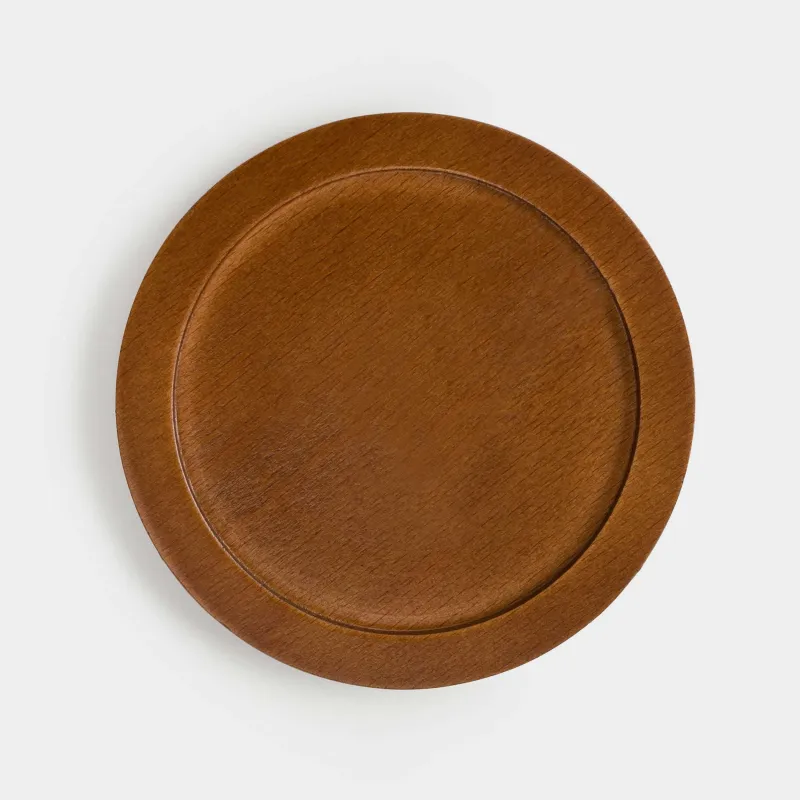 Кружка, 230 мл, на подставке, стекло Б/дерево, Ribby wood, image-2