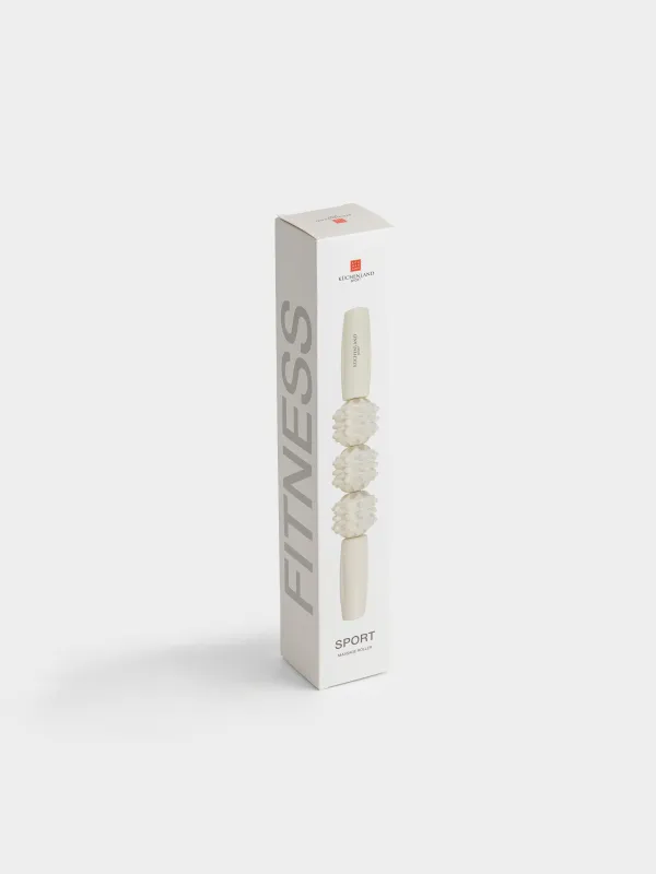 Массаждық ролик, 31 см, йога мен фитнеске арналған, пластик, сүт түстес, Sport, image-5