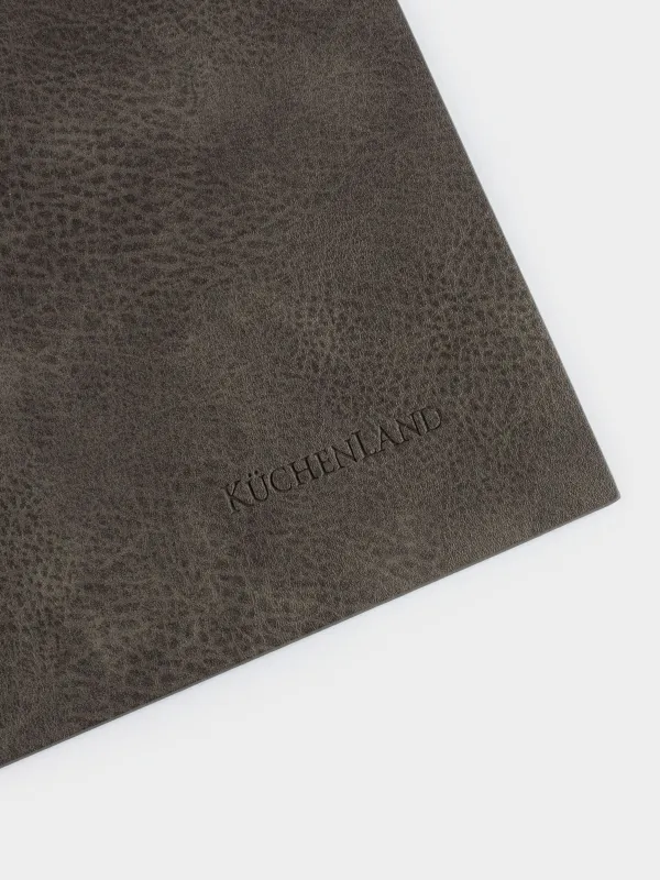 Құрылғы астындағы майлық, 30х45 см, ПВХ, тікбұрышты, қою сұр, Rock, image-2