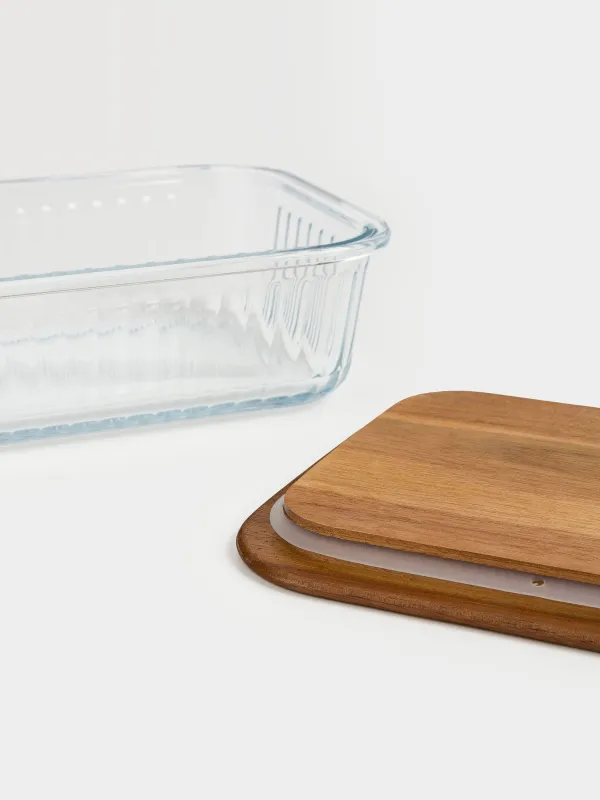 Контейнер, 640 мл, шыны Т/ағаш, тікбұрышты, Ravi wood, image-5