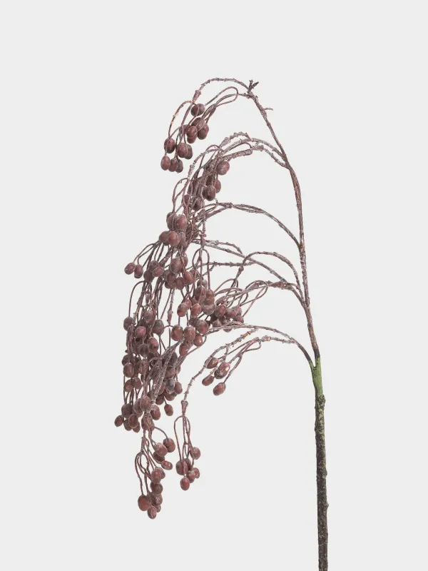 Ветка декоративная, 1,1 м, полиэтилен/бумага, Коричневые ягоды, Colors autumn decor, image-1