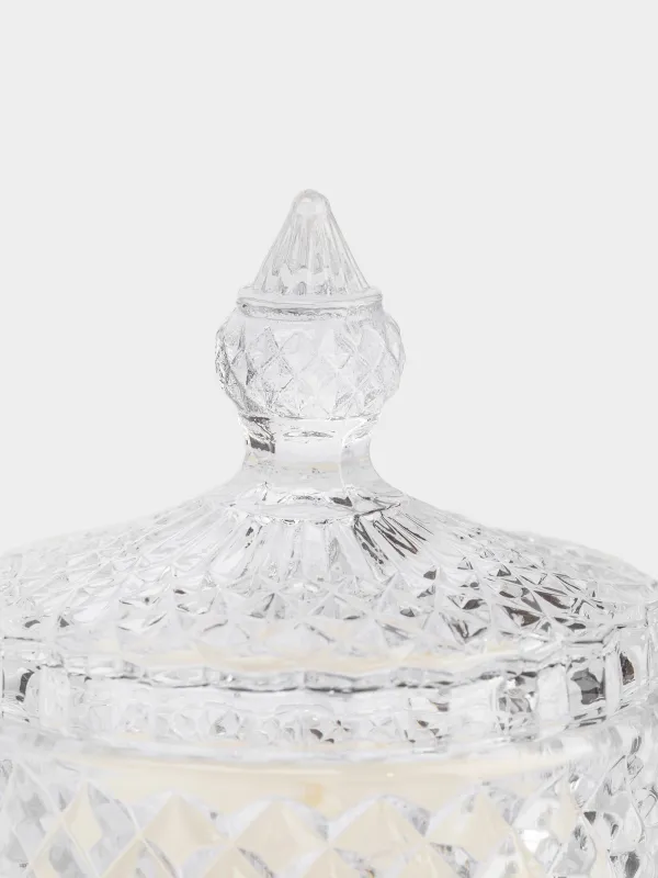 Свеча ароматическая, 13 см, в подсвечнике, с крышкой, стекло, Lime Basil, Odorous, image-4