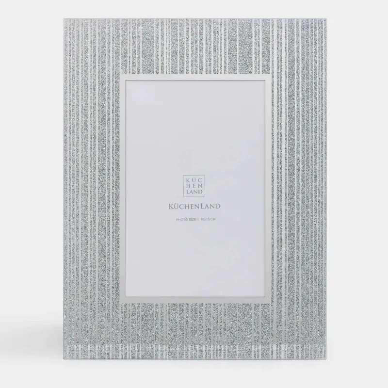 Фоторамка, 17х22 см, стекло, серебристая, Actress, image-3