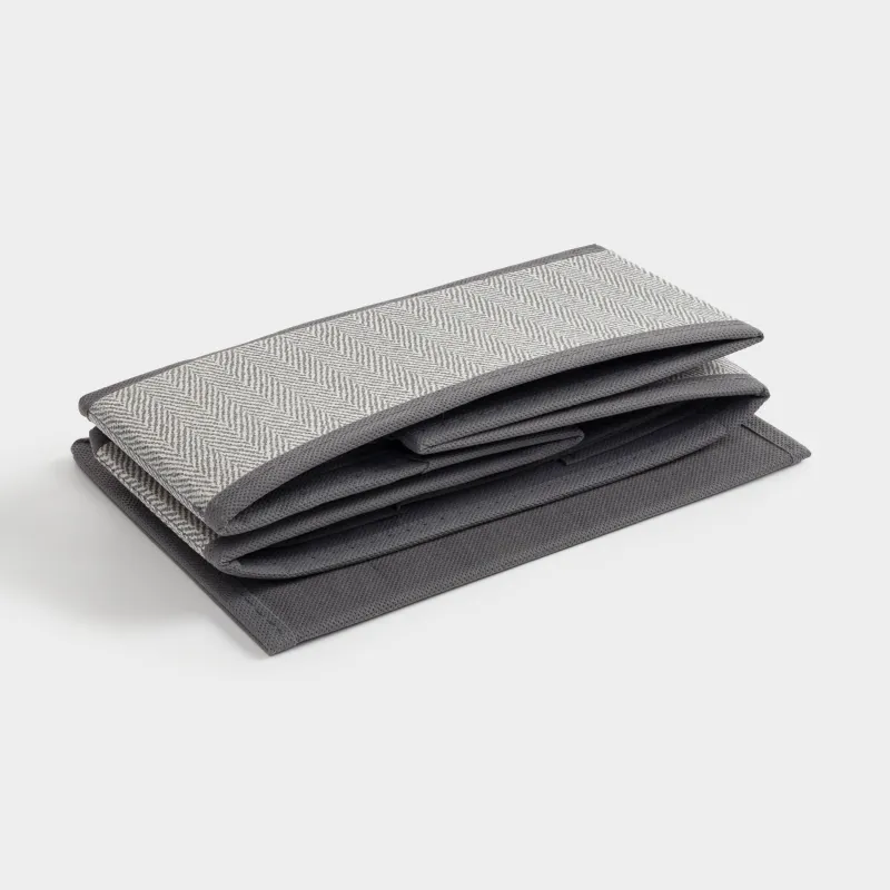 Жәшіктерге арналған ұйымдастырушы-бөлгіш, 32х24 см, 12 бөлім, тоқыма, сұр, Pedant new, image-6