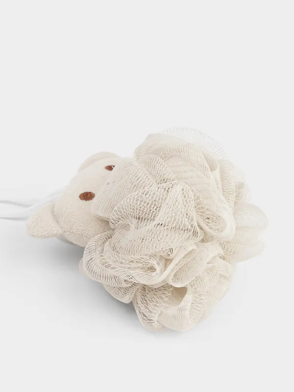 Денені жууға арналған жөке, 12х10 см, балаларға арналған, полиэтилен/полиэстер, сүт түстес, Мысық, Friend spa, image-3