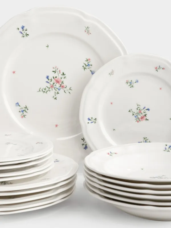 Сервиз обеденный, 6 перс, 18 пр, фарфор N, белый, Нежные цветы, El floria, image-3