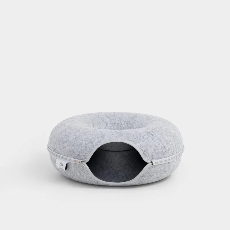 Мысық төсегі, 50х50х20 см, киіз, дөңгелек, сұр, Favorite pet