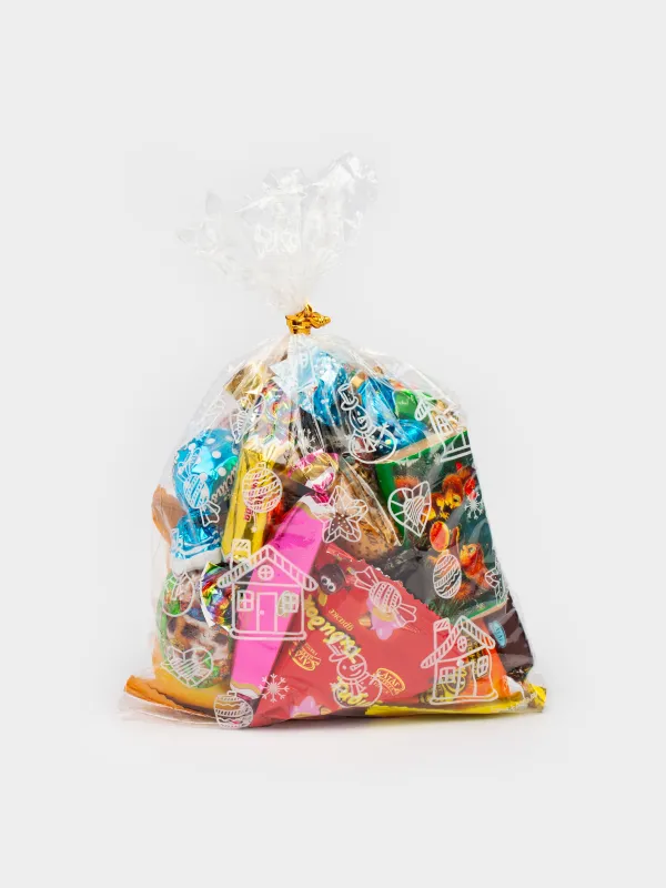 Мешок с конфетами, 20х28 см, 200 гр, ассорти, Лошадка, Sweet christmas, image-3