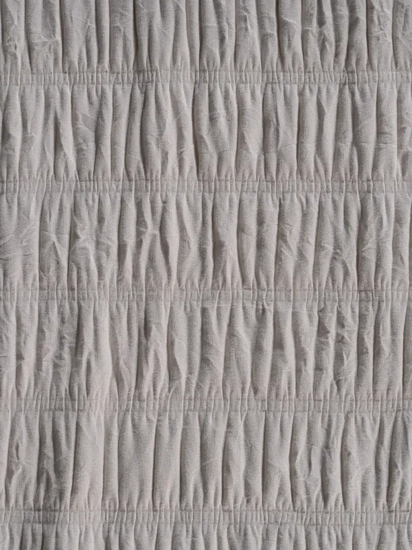 Покрывало, 220х240 см, стеганое, полиэстер/микрофибра, бежево-серое, Полосы, Stitch, image-4