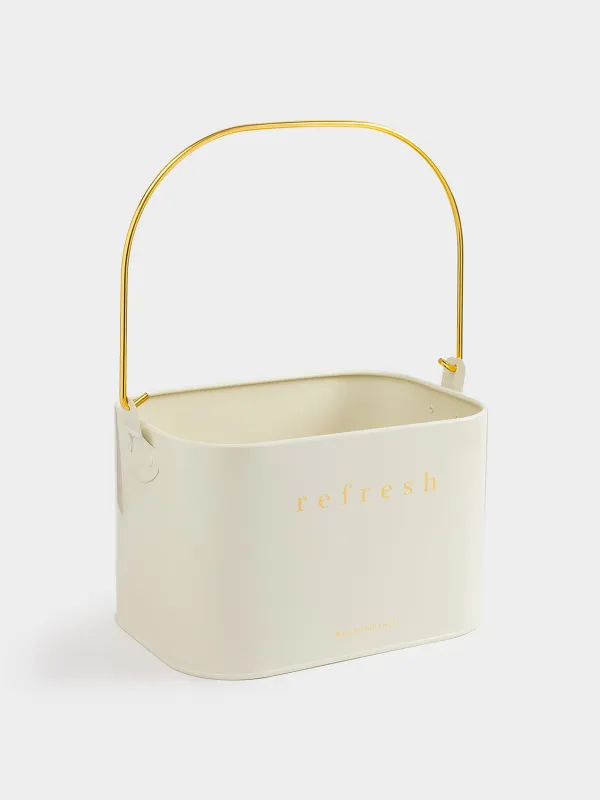 Жуғыш заттарға арналған органайзер, 21х15 см, тасымалданатын, металл, ақ, Compact gold, image-3