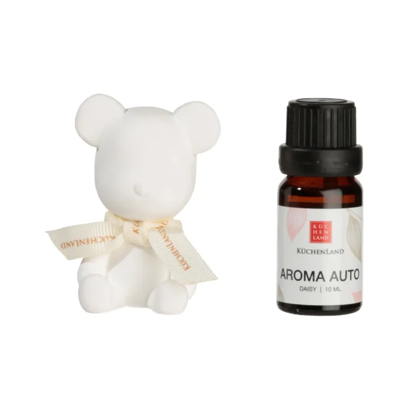 Набор ароматический для авто, на дефлектор, глина, Daisy, Медведь, Auto, image-0